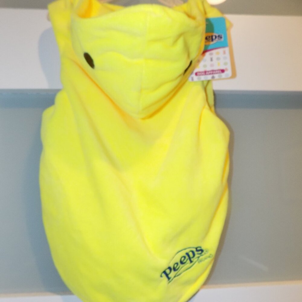 Fetch for Pets Yellow Peeps Chick Soft Hooded Pet Costume Size M NEW